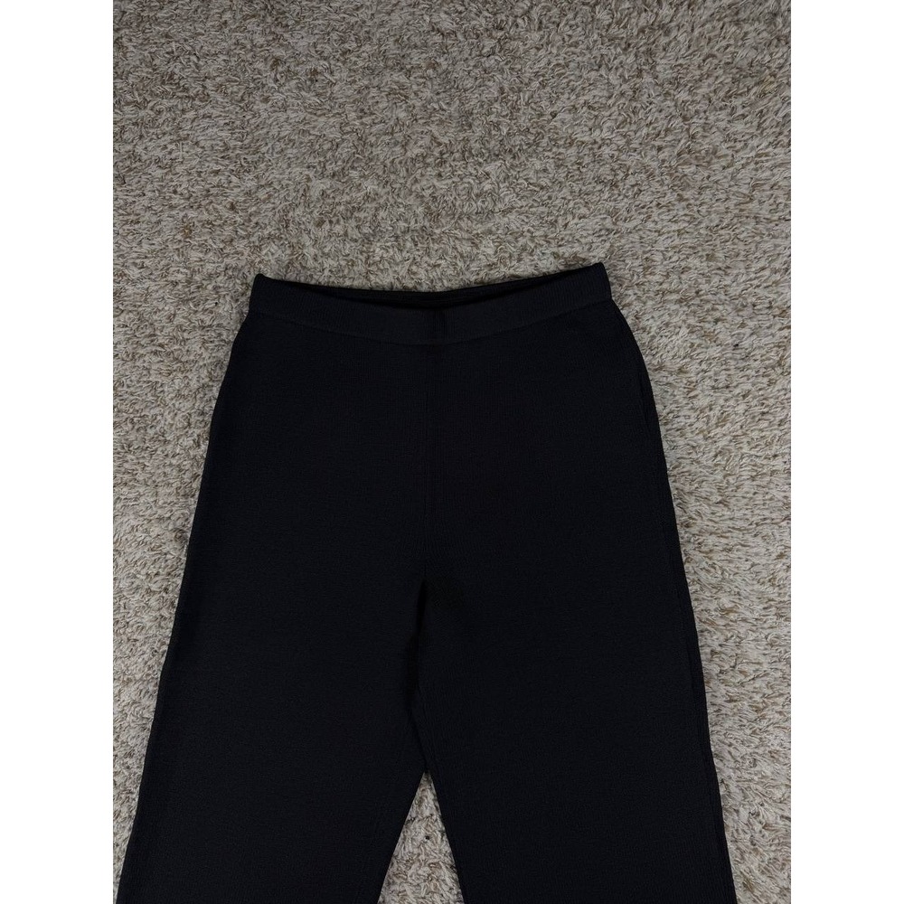 St. John Evening Beaded Santana Knit Pants Suit Set Black Women's Size 6 USA - Picture 15 of 16
